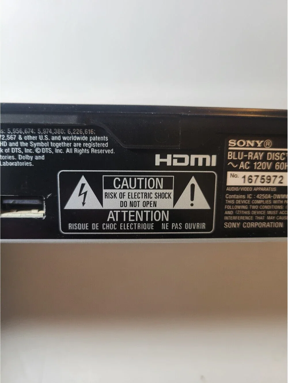 Sony BDP-S590 Blu-ray Player